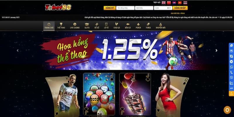 Casino trực tuyến Tobet88 là sảnh game được yêu thích